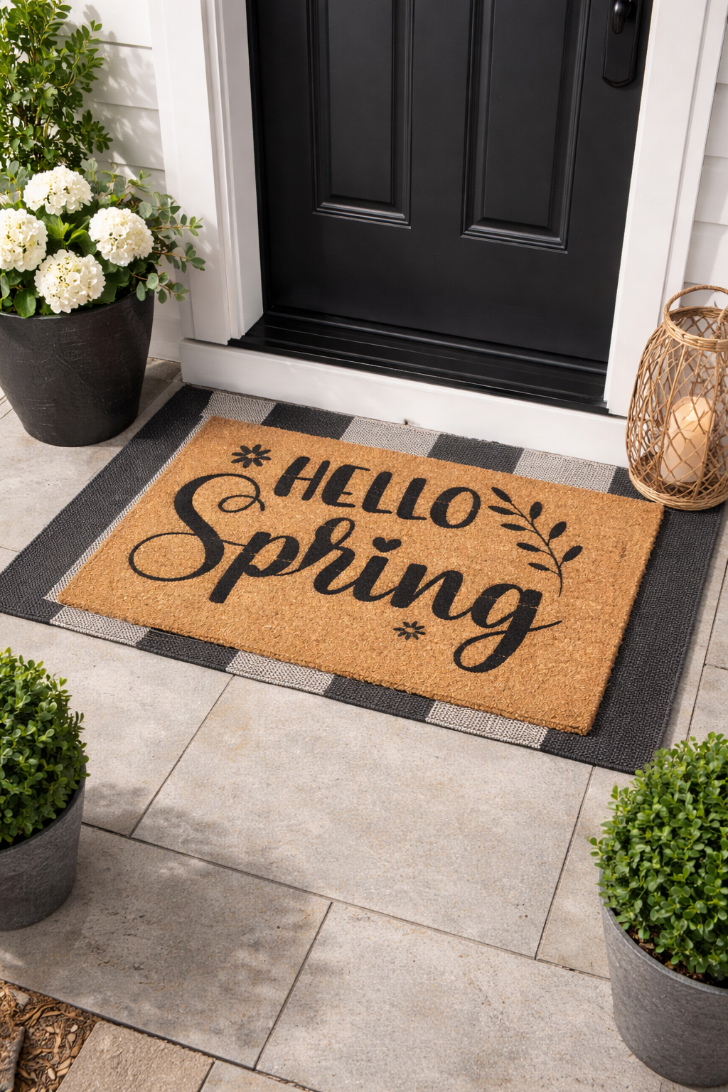 Hello Spring Welcome Doormat