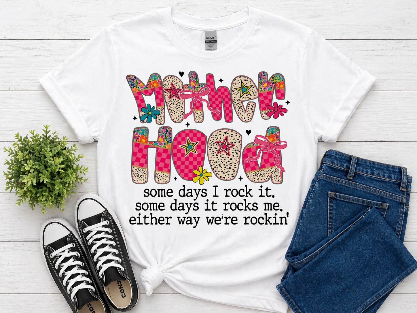 Mama Hood Graphic Tee – Funny Mom Life Shirt💕