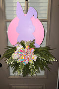 Spring Bunny Front Door Decor