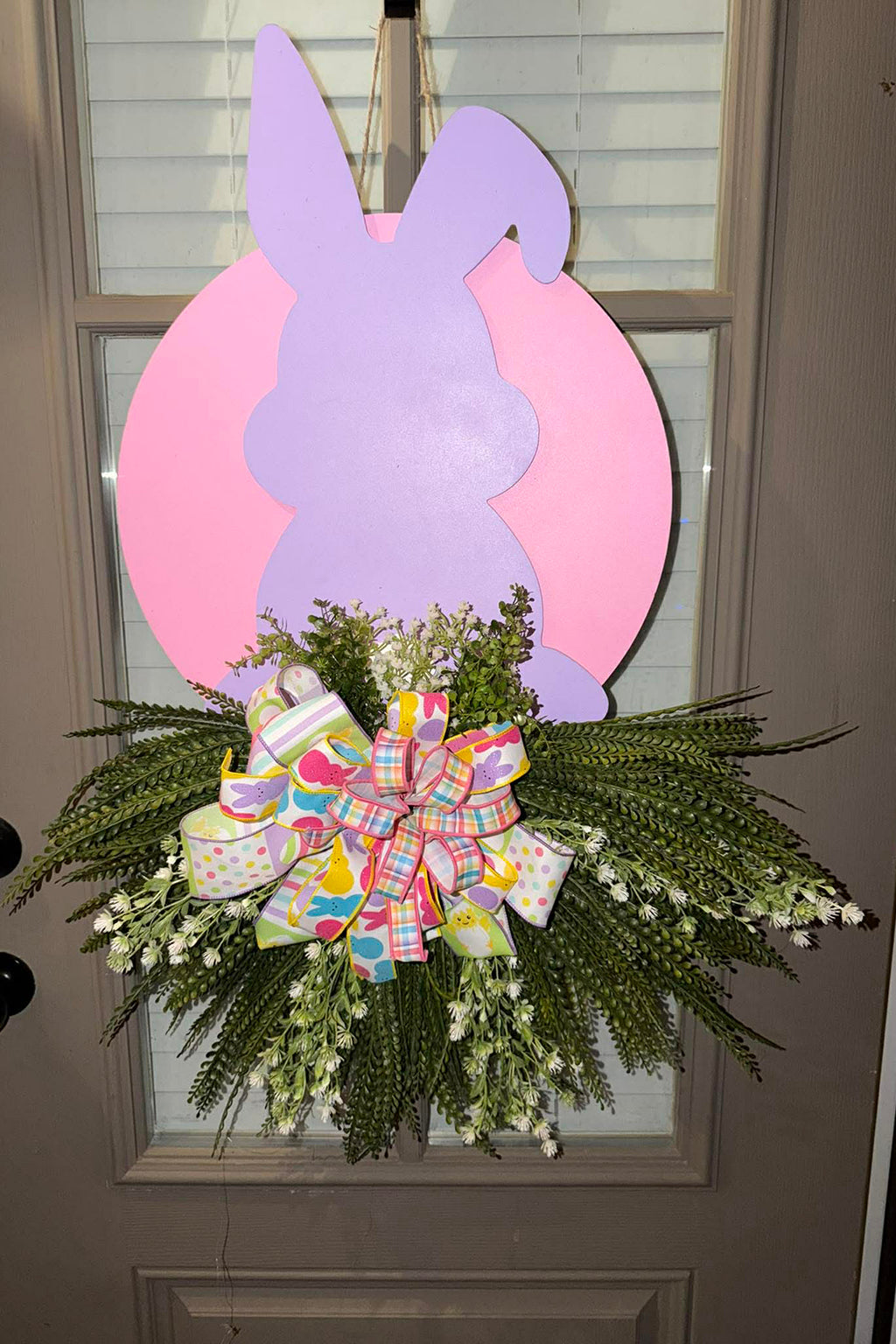 Spring Bunny Front Door Decor