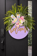 Bloom and Bunny Welcome Door Hanger