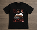 Rod Wave Tribute Graphic T-Shirt – Red & Black Hip-Hop Inspired Unisex Tee