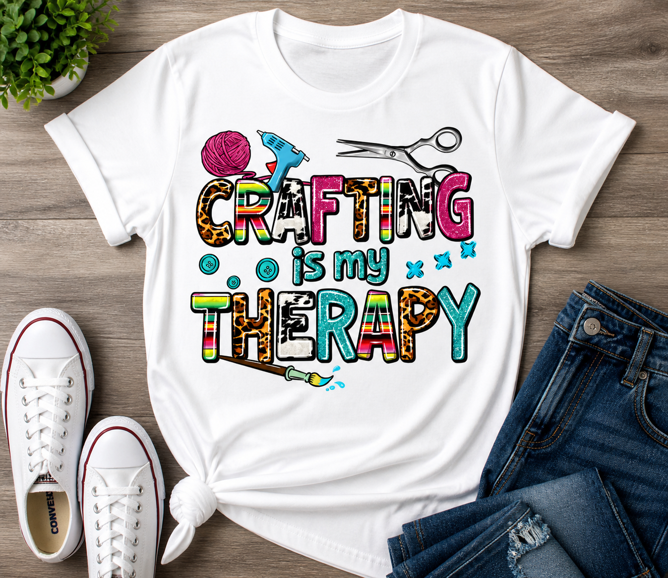“Crafting Is My Therapy” ✂️🧵💖