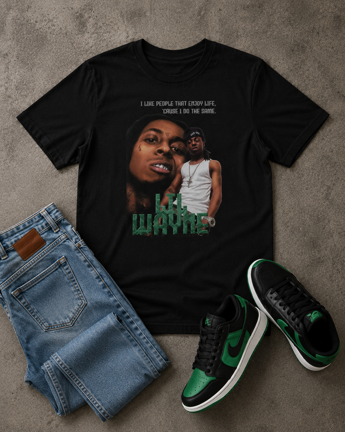 Lil Wayne Tribute Graphic T-Shirt – Hip Hop Legend Streetwear Tee